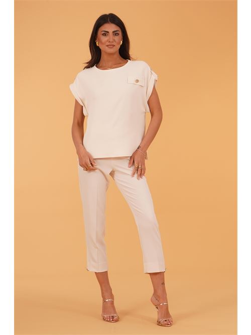 Casacca in crepe GM by Gai Mattiolo | GM3784BURRO